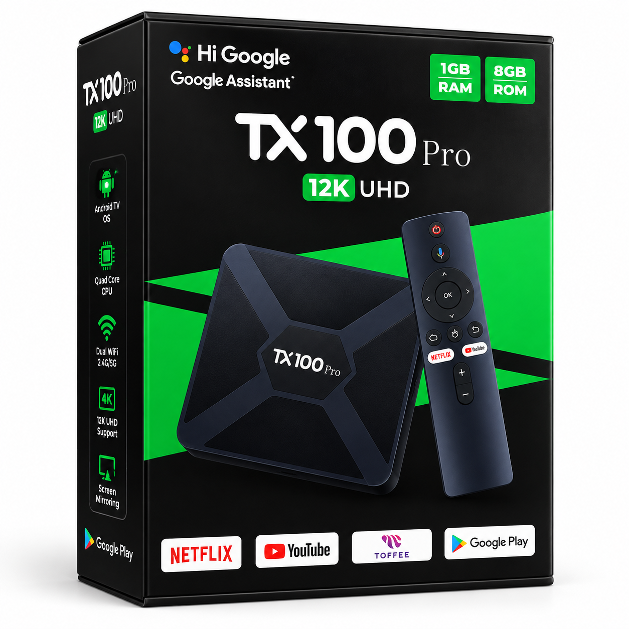 ANDROID TV BOX TX 100 PRO MAX ORIGINAL