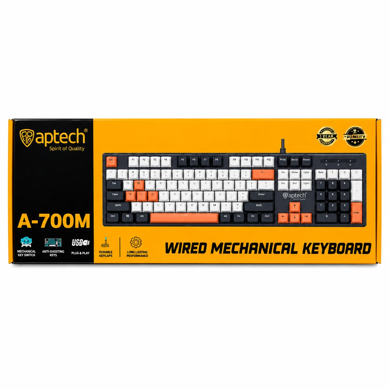 Aptech A700M Wired Mechanical Keyboard