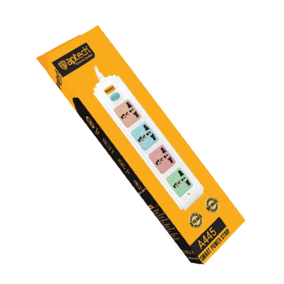 APTECH POWER STRIP 5WAY 3 METER A455