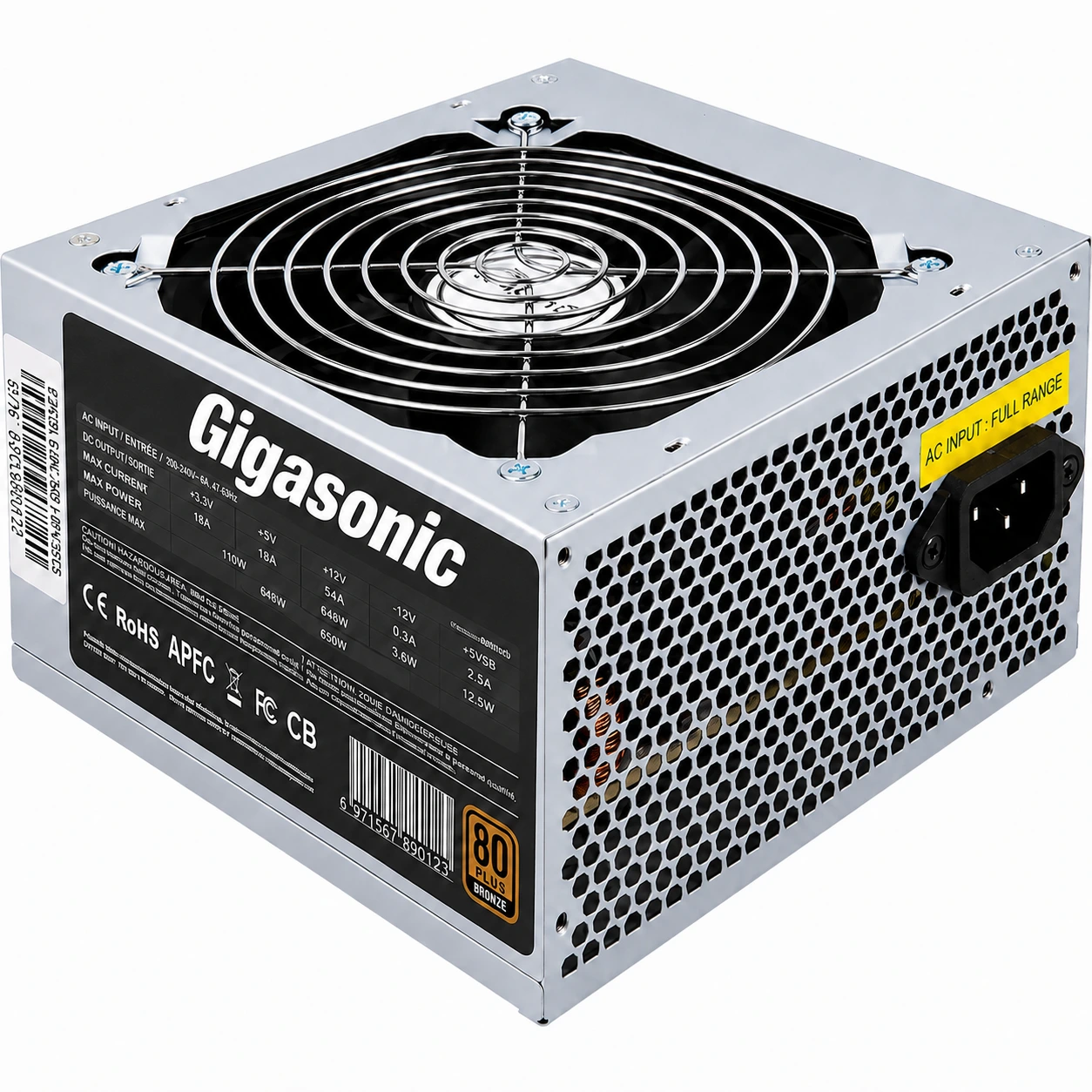 GIGASONIC ATX-550 POWER SUPPLY