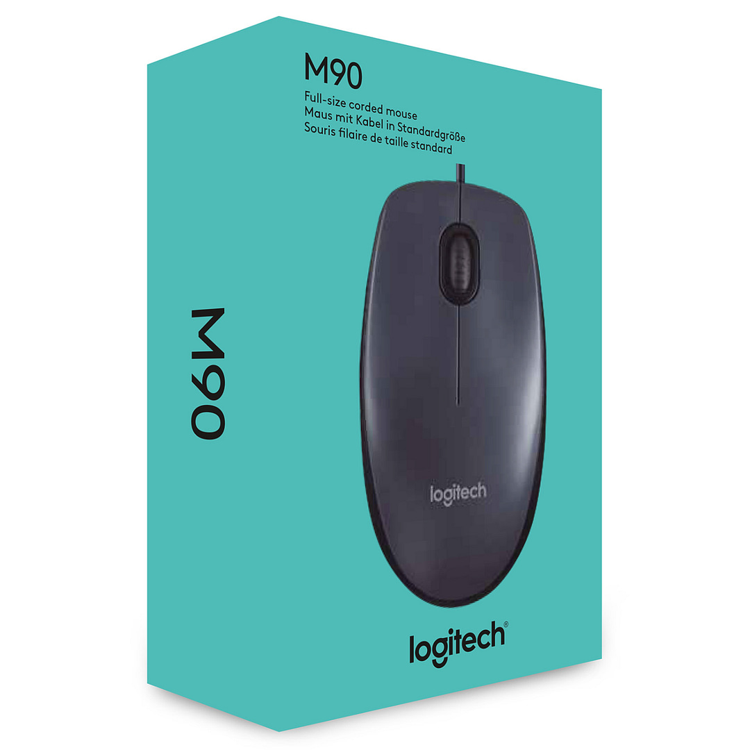 LOGITECH MOUSE USB GREY/BLACK M90