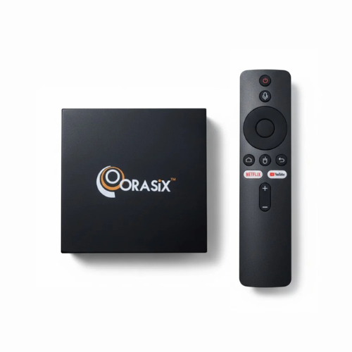 ORASIX ANDROID TV BOX 4K ULTRA HD VOICE 2.4 &5G SUPPORTED