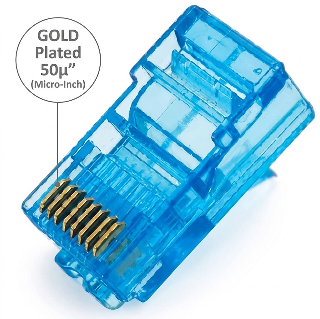 ORASIX RJ45 CAT5E CONNECTOR BLUE