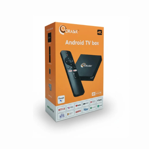 ORASIX ANDROID TV BOX 4K ULTRA HD VOICE 2.4 &5G SUPPORTED