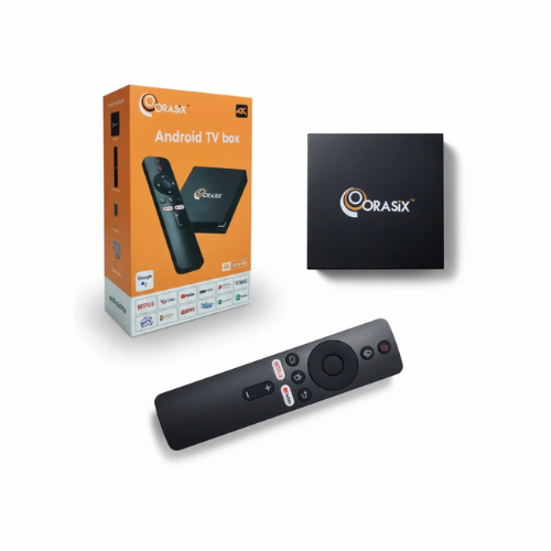 ORASIX ANDROID TV BOX 4K ULTRA HD VOICE 2.4 &5G SUPPORTED