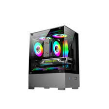 RGB GAMING CASE WITH 3 FAN CS40 WHITE