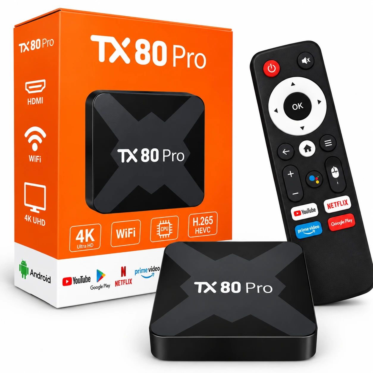 TX 80 PRO ANDROID BOX 16K