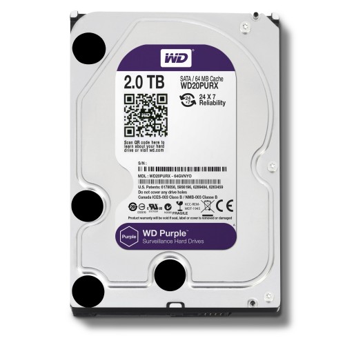 WD DESKTOP HDD 2TB PURPLE